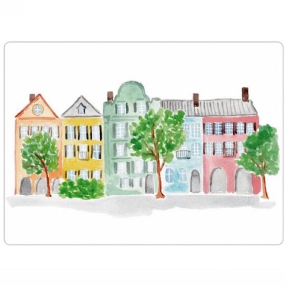 Charleston Rainbow Row Magnet - Picture 2 of 4